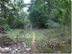 Carol on path