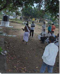 Carrying ashes to tank