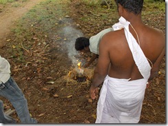 Cremation with both sons attending