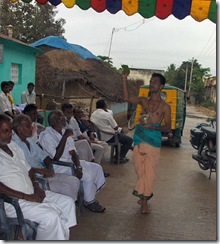Priest blessing the crowd