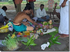 Set up of puja altar 4