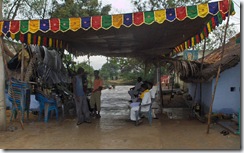 The awning set up in front of Mother's house 2