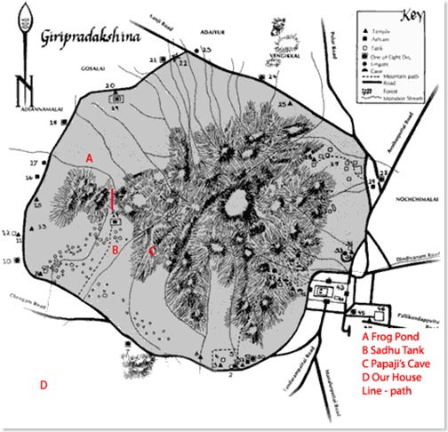 Arunachala with new trail and markers