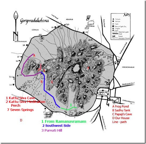 Arunachala Inner Path Parvati hill