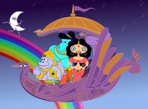 Sita, Rama, and Hanuman