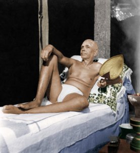 Bhagavan Ramana Reclining
