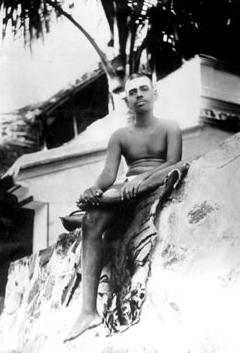 Ramana at Virupaksha Cave