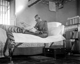 Sri Ramana reading