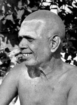 Bhagavan Ramana smiling