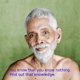 You know that you know nothing.