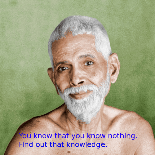 You know that you know nothing.