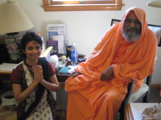 Shilpa and Swami-ji