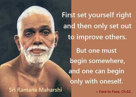 First set yourself right