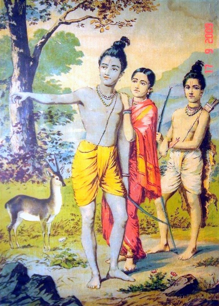 Rama_Sita-Lakshman in_forest