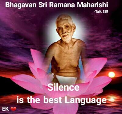 Silence is the best language